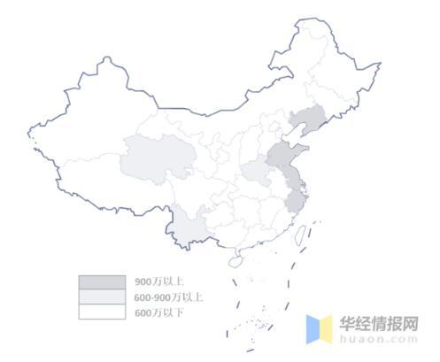 工業(yè)閥門(mén)廠商區(qū)域營(yíng)收分布示意圖